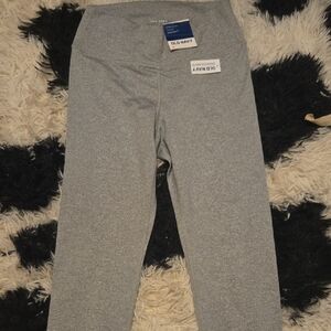 Old Navy Gray Leggings with Wide Waistband and Stretch Fabric